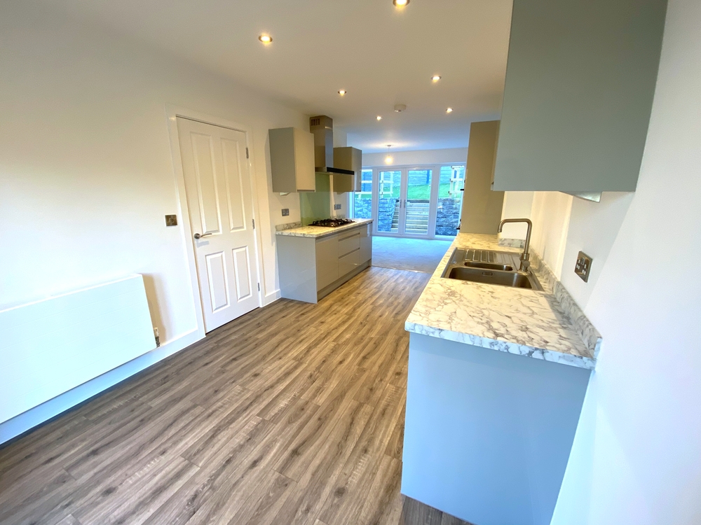 Galley kitchen New homes for sale Wharncliffe Side Sheffield Erris Homes